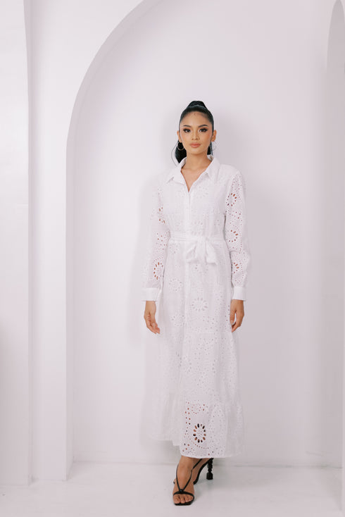 SPECIAL COLLECTION: Taro Eyelet Dress